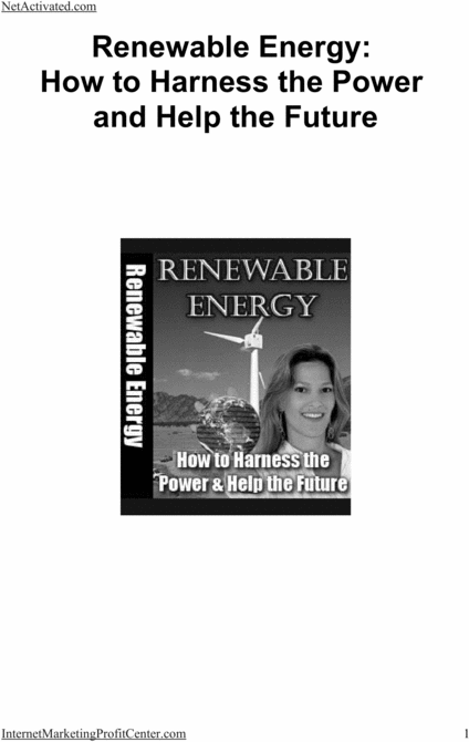 Product picture Renewable Energy